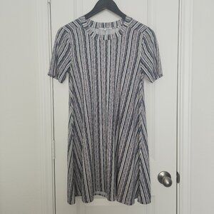 BCBGeneration Birchy Striped Mini Dress - Size M